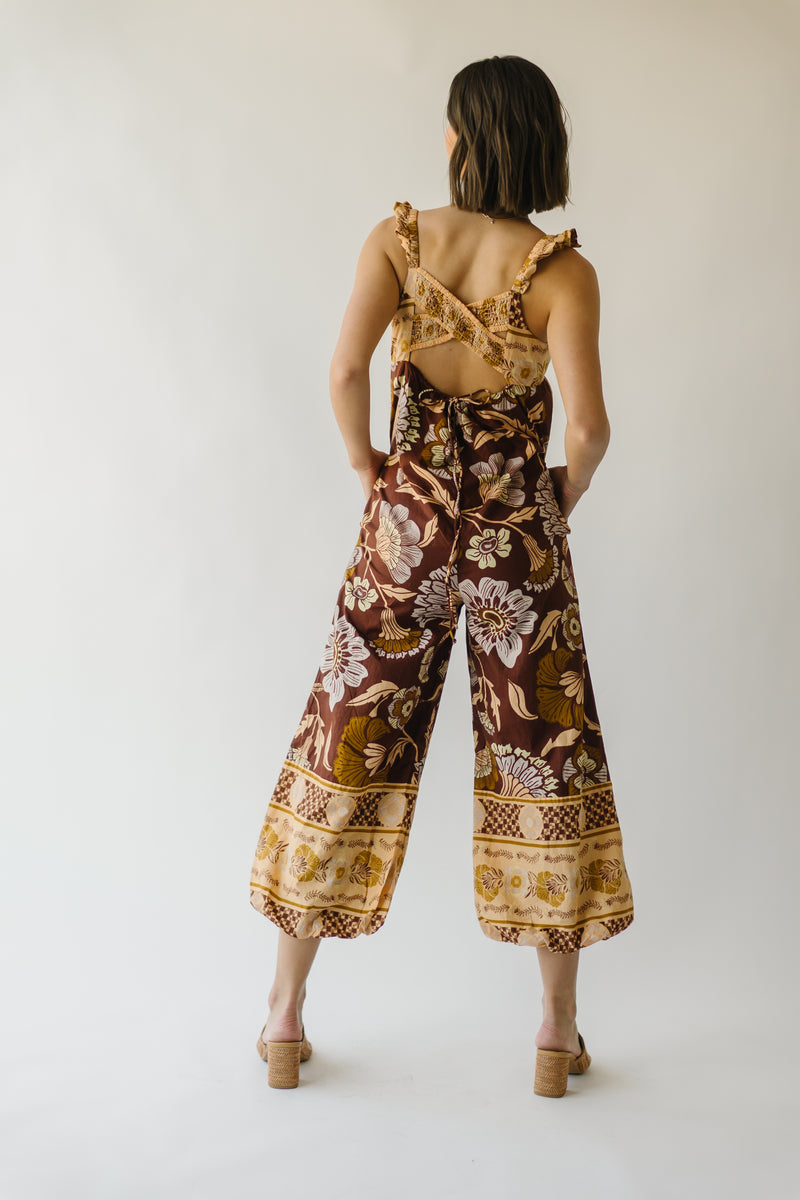 Free People: Bali Albright Jumpsuit in Coffee Combo
