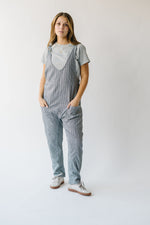 The Villard Textured Overall in Charcoal