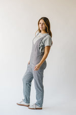 The Villard Textured Overall in Charcoal