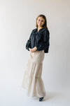 The Kertland Button-Up Wide Leg Pant in Beige