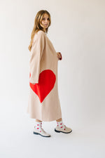 Piper & Scoot: The Heart Long Cardigan in Beige