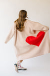 Piper & Scoot: The Heart Long Cardigan in Beige