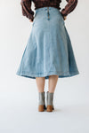 The Vermillion Midi Skirt in Denim