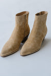 Dolce Vita: Nonah Bootie in Tan Suede