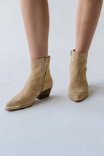 Dolce Vita: Nonah Bootie in Tan Suede