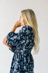 The Tolland Floral V-Neck Dress in Navy Multi