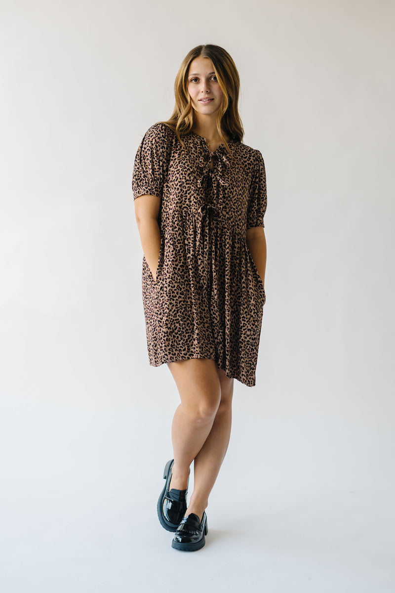 The Loomis Patterned Dress in Leopard