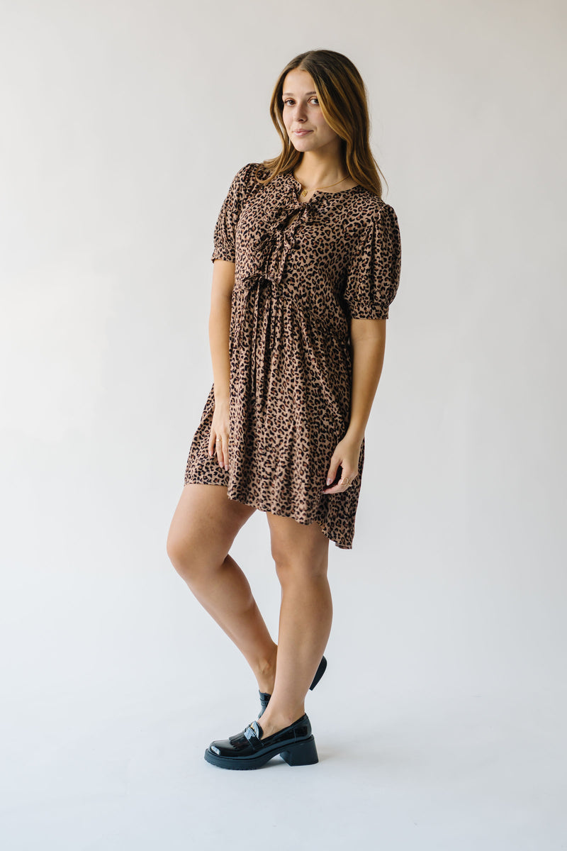 The Loomis Patterned Dress in Leopard