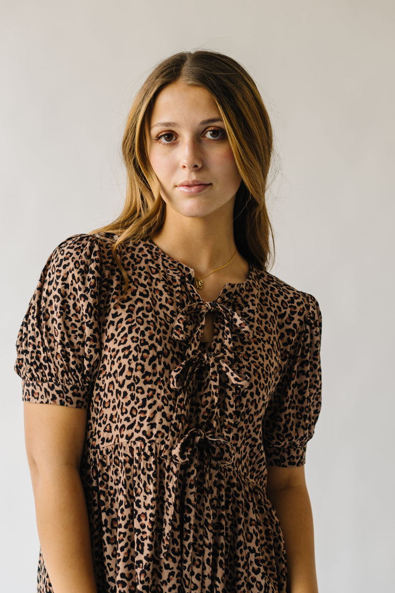 The Loomis Patterned Dress in Leopard