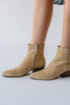 Dolce Vita: Nonah Bootie in Tan Suede