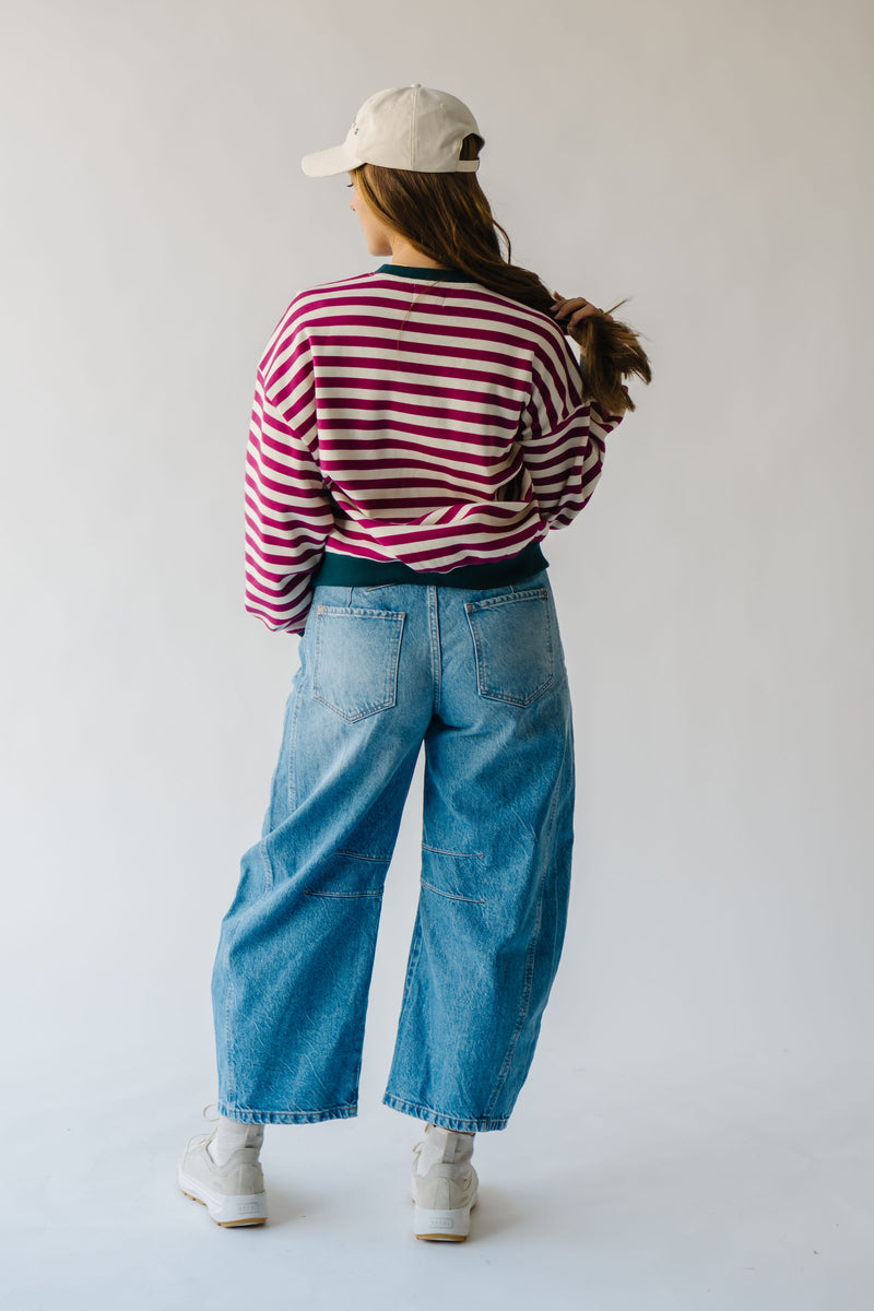 Free People: Good Luck Mid Rise Barrel Jean in Ultra Light Beam