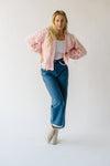 The Stegner Ribbon Knit Cardigan in Pink