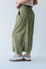 Free People: Bali Guinevere Trousers in Green Combo