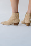 Dolce Vita: Nonah Bootie in Tan Suede