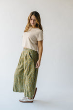 Free People: Bali Guinevere Trousers in Green Combo