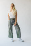 The Nerstrand Striped Tie Detail Pant in Green