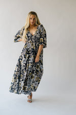 Free People: Printed Dixie Maxi in Black Combo