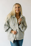 The Grisby Oversized Denim Jacket in Washed Denim