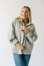 The Grisby Oversized Denim Jacket in Washed Denim