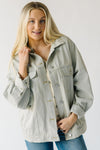 The Grisby Oversized Denim Jacket in Washed Denim