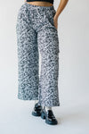 The Hollandale Patterned Straight Leg Pant in Dusty Blue