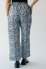 The Hollandale Patterned Straight Leg Pant in Dusty Blue