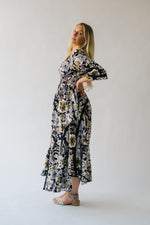 Free People: Printed Dixie Maxi in Black Combo