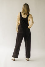 The Davison Corduroy Overall in Washed Black