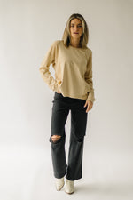 The Rachelle Thermal Layering Tee in Sand