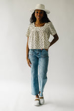 The Barnum Floral Printed Blouse in Natural