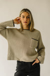 The Ashlyn Pocket Detail Sweater in Beige