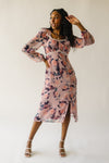 The Vienna Floral Patterned Dress in Rose