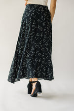 The Coburg Polka-Dot Midi Skirt in Black