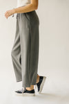 The Mazzara Wide Leg Pant in Charcoal