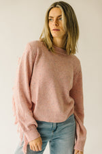 The Rolleston Knit Sweater in Dusty Pink