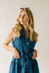 The Anderson Button-Down Midi Dress in Denim