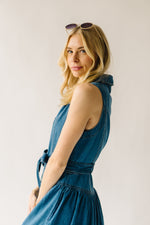 The Anderson Button-Down Midi Dress in Denim