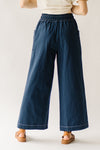 The Lena Contrast Stitch Pant in Navy