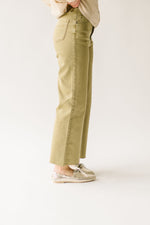 The Blaney High Rise Wide Leg Jean in Dried Herb