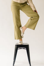 The Blaney High Rise Wide Leg Jean in Dried Herb