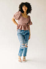 The Laiken High Rise Boyfriend Crop Jean in Patchwork