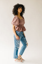 The Laiken High Rise Boyfriend Crop Jean in Patchwork