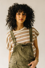 The Arnell Wide Leg Overall in Artichoke Green