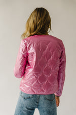 The Jardine Metallic Jacket in Pink