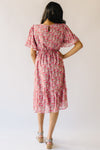 The Torres Puff Sleeve Floral Dress in Pink