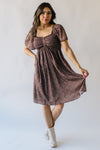 The Narrine Lace Contrast Floral Dress in Dark Olive