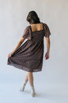 The Narrine Lace Contrast Floral Dress in Dark Olive