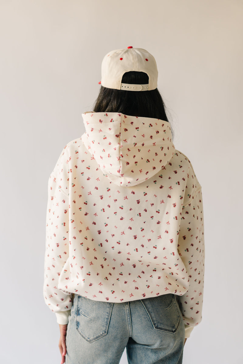 The Pinkston Cherry Bow Sweatshirt in Ivory