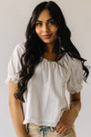 The Tansey Eyelet Lace Blouse in Ivory