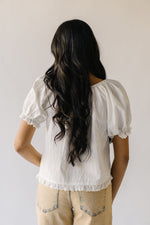 The Tansey Eyelet Lace Blouse in Ivory